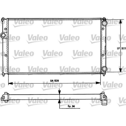 Valeo Engine Radiator 731265