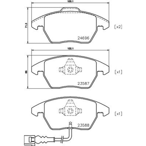 DON Front Brake Pad Set PCP1095