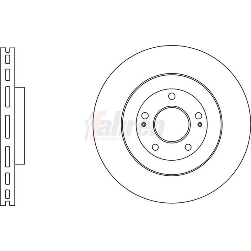 Fahren Front & Rear Brake Discs & Pads fits Kia Soul II 2016-2018 1.6