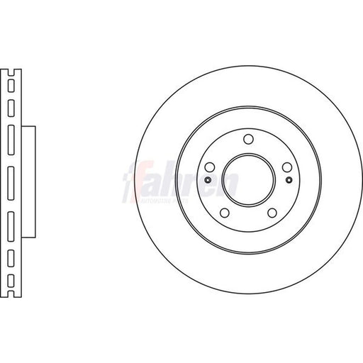 Fahren Front & Rear Brake Discs & Pads fits Kia Soul II 2016-2018 1.6