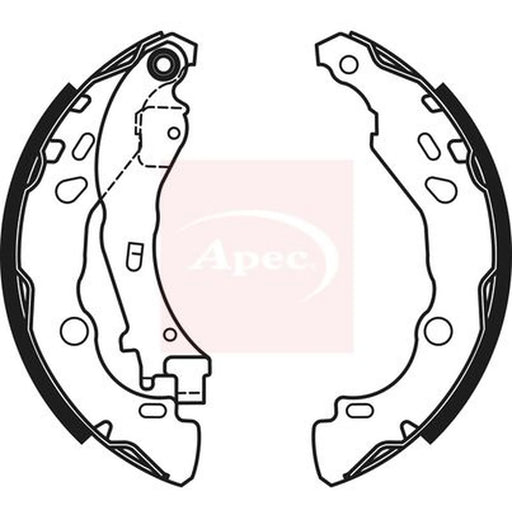 Apec Brake Shoe Set Axle Kit SHU719