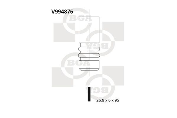 Bga Engine Intake Valve Head 95mm V994876