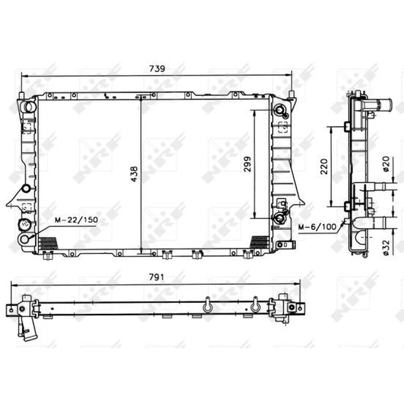 NRF Engine Radiator 51317