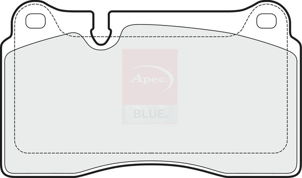 Apec Blue Brake Pad Set Front 132mm x 17mm PD3636