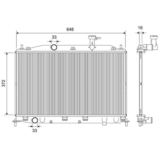 Valeo Engine Radiator 735586