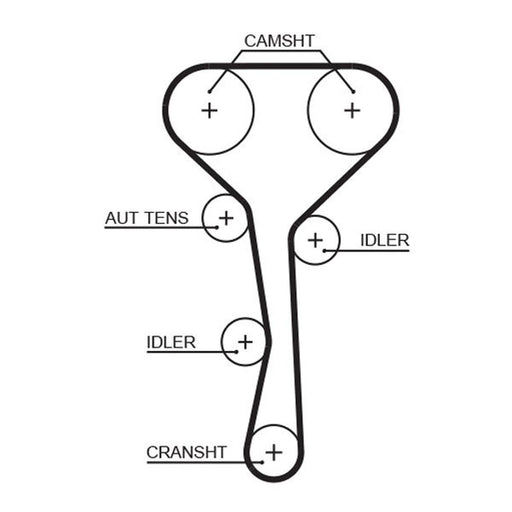 Gates Timing Belt Cambelt 128 Teeth 5507XS