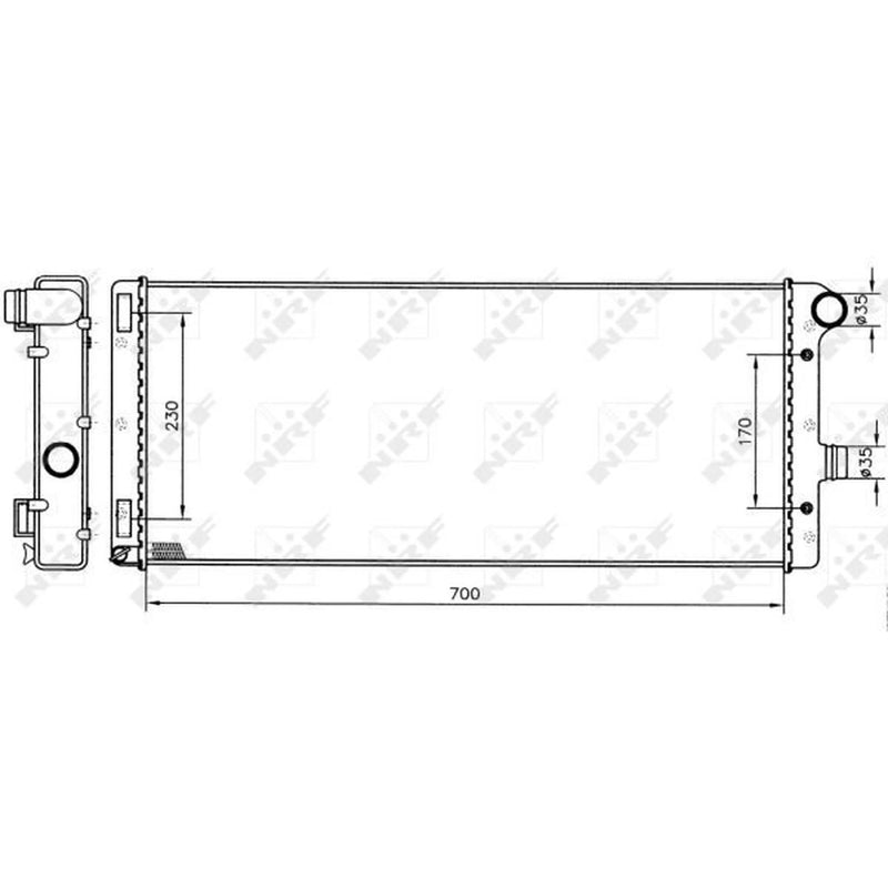 NRF Engine Radiator 53228