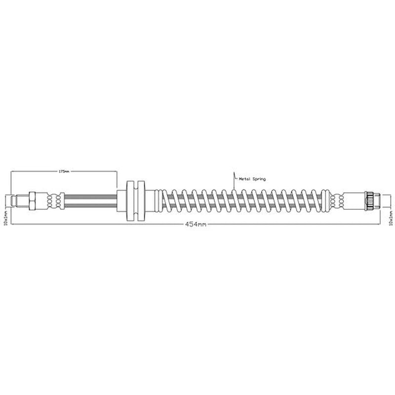 Abtex Brake Hydraulic Hose Line Right ABH1115