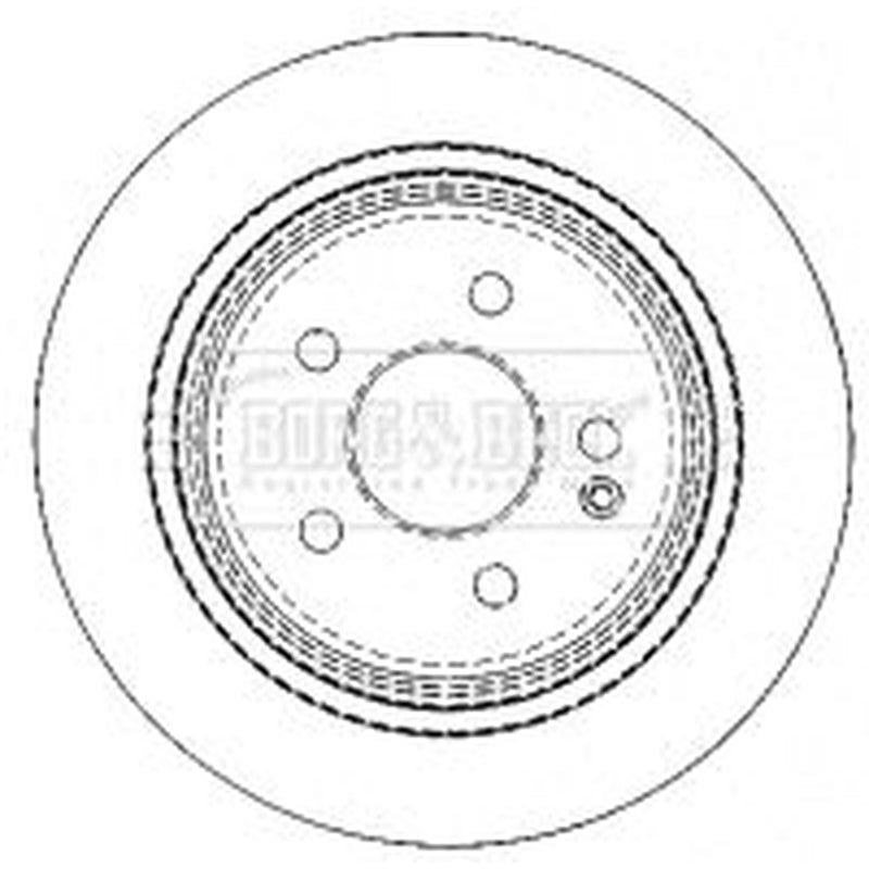 Borg & Beck 2 x Solid Rear Brake Discs BBD4489-x2
