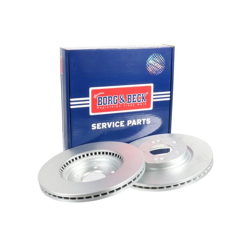 Borg & Beck 2 x Vented Front Brake Discs BBD6352-x2