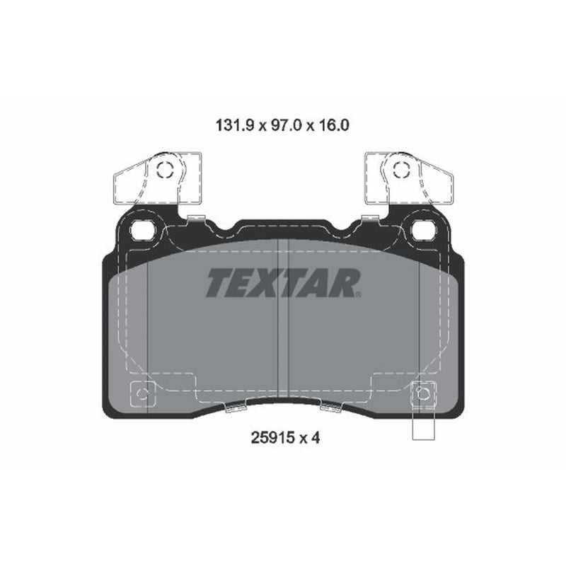 Textar Front Brake Pad Set 2591503