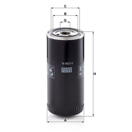 MANN-FILTER Engine Oil Filter W 962/14