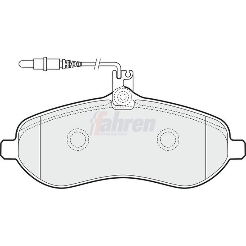 Fahren Front Brake Pad Set fits Citroën Dispatch II 2007-2016 1.6 2.0