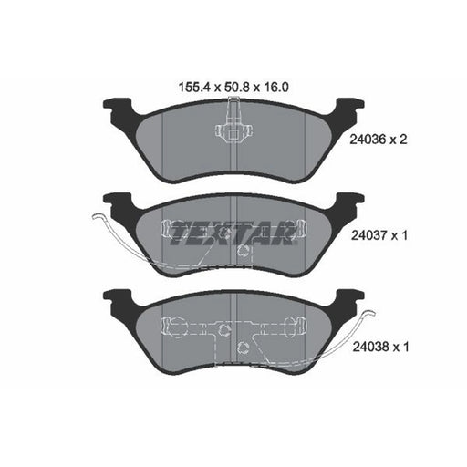 Textar Rear Brake Pad Set 2403601
