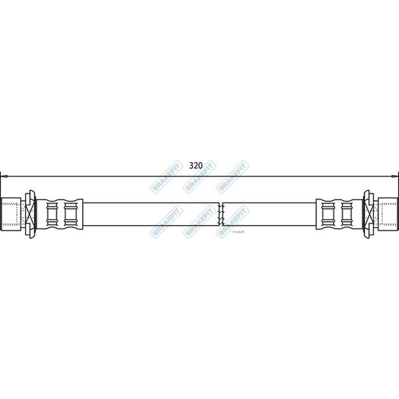 Apec Brake Hydraulic Hose Line inner BHO4250