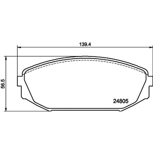 Mintex Front Brake Pad Set MDB2172