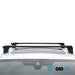 Aluminium Roof Bars Rack Black fits Volkswagen Caddy 2021- - Omtec - Van Life Living