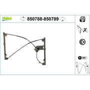 Valeo Electric Window Regulator Lifter Left Front 850788