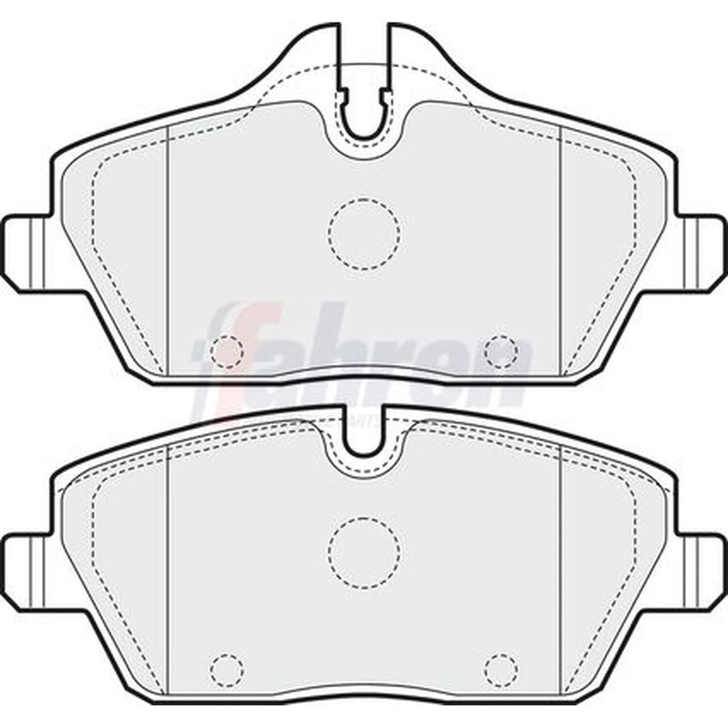 Fahren Front Brake Vented Discs & Pads fits BMW 1 2004-2013