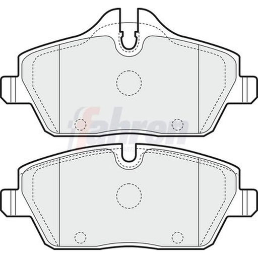 Fahren Front Vented & Rear Vented Brake Discs & Pads fits BMW 1 2006-2011