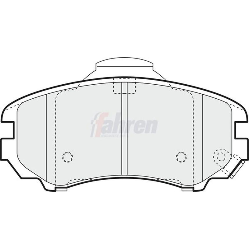 Fahren Front Brake Pad Set fits Hyundai Coupe II 2001-2009 1.6 2.0 2.7