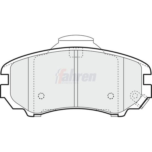 Fahren Front Brake Pad Set fits Hyundai Coupe II 2001-2009 1.6 2.0 2.7