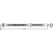 Juratek Brake Hydraulic Hose Line Front Left JBH1224L