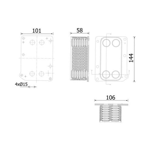 Mahle Engine Oil Cooler CLC 308 000S