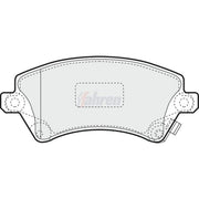 Fahren Front Brake Pad Set fits Toyota Corolla 1997-2008 1.4 1.6 1.8 2.0