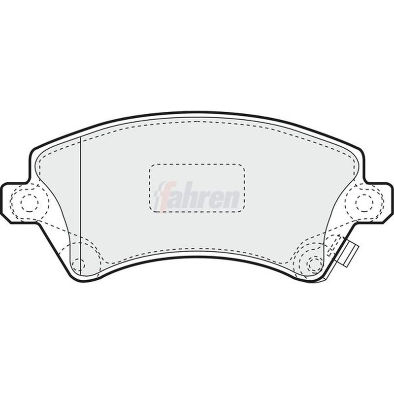 Fahren Front Brake Pad Set fits Toyota Corolla 1997-2008 1.4 1.6 1.8 2.0