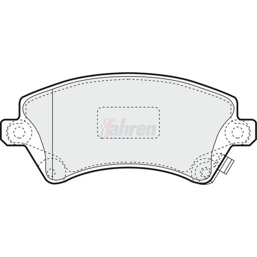 Fahren Front Brake Pad Set fits Toyota Corolla 1997-2008 1.4 1.6 1.8 2.0