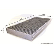 Comline Cabin Air Filter (Pollen Filter) EKF113A