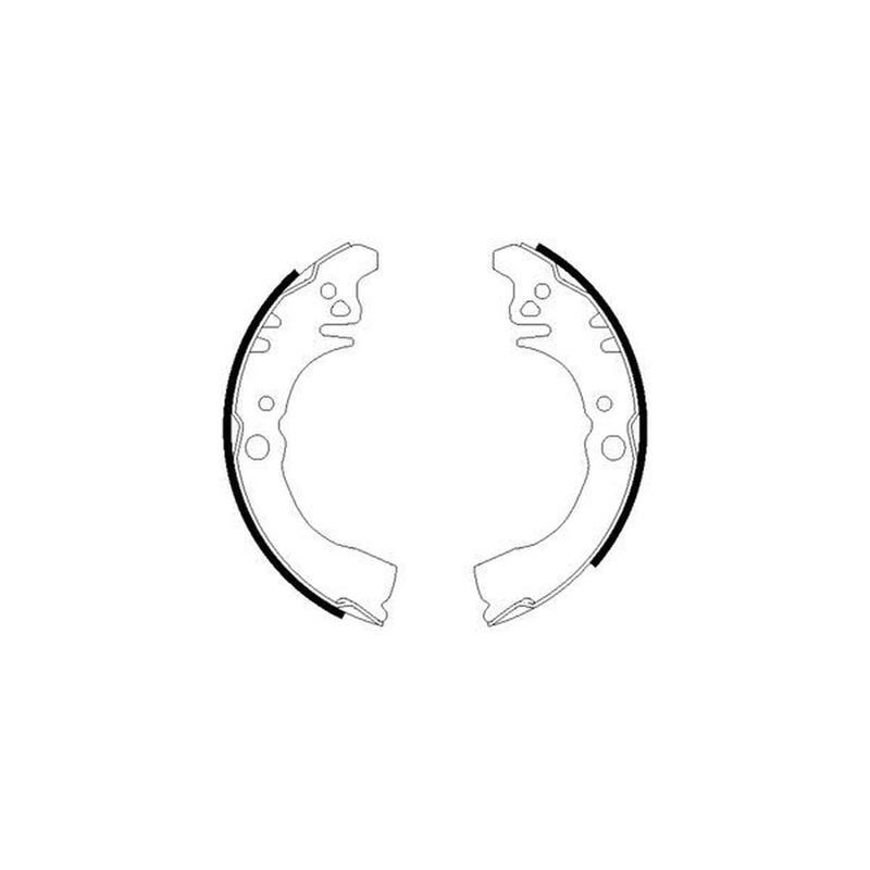 Mintex Brake Shoe Set Axle Kit MFR444