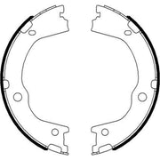 Mintex Parking Brake Shoe Set MFR669