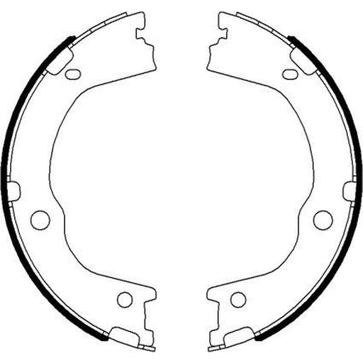 Textar Parking Brake Shoe Set 91075900