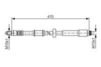 Bosch Brake Hydraulic Hose Line 1987481004
