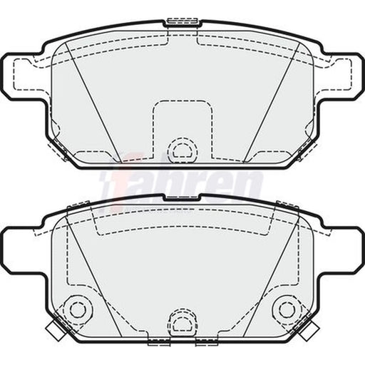 Fahren Rear Brake Pad Set FBP3720