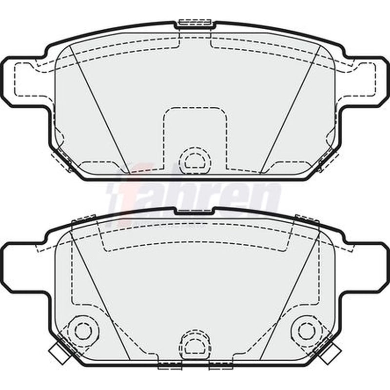 Fahren Rear Brake Pad Set fits Suzuki Baleno 2016 on 1.0 1.2