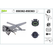 Valeo Electric Window Regulator Lifter Left Front 850362