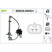Valeo Electric Window Regulator Lifter Right Front 850531