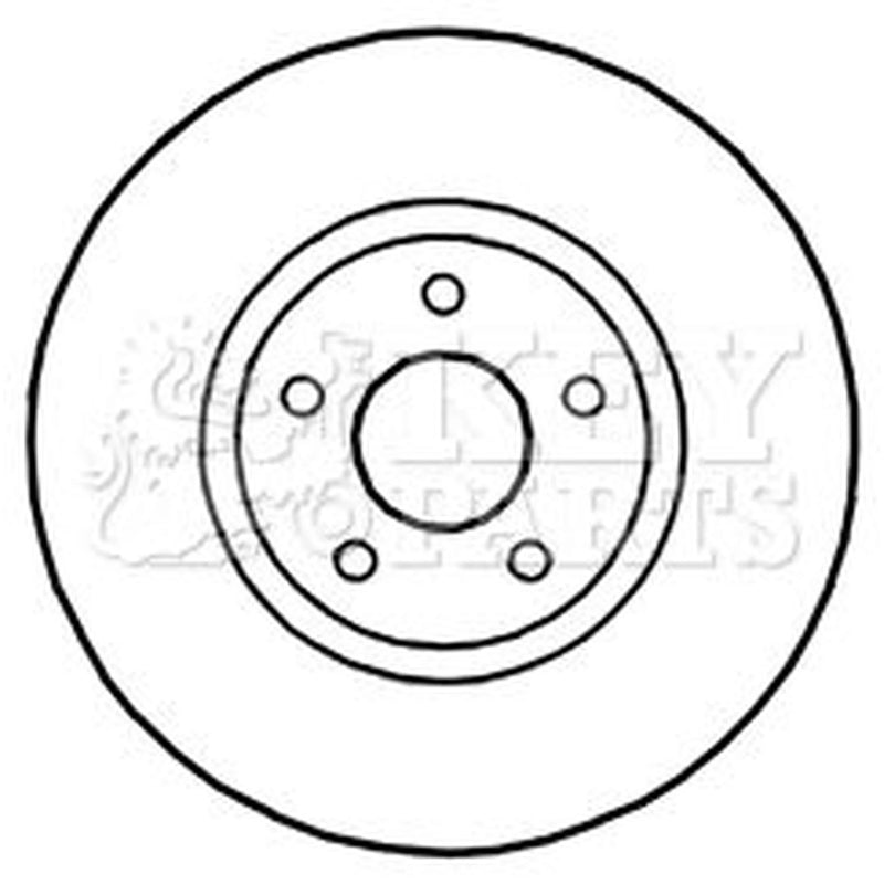 Key Parts 2 x Front Brake Discs KBD5218-x2
