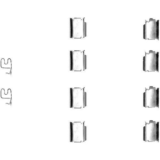 Mintex Brake Pad Accessory Fitting Kit Front MBA1246