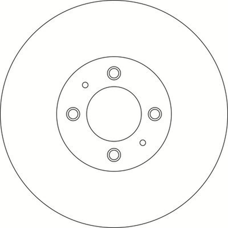 Abtex 2 x Vented Front Brake Discs BD1908V-x2