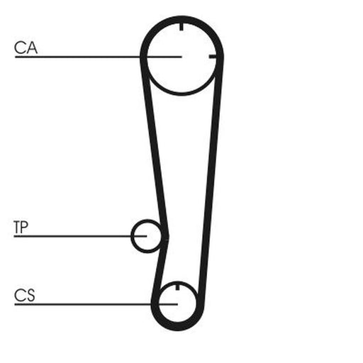 Continental CTAM Timing Belt Kit with Rollers CT738K1