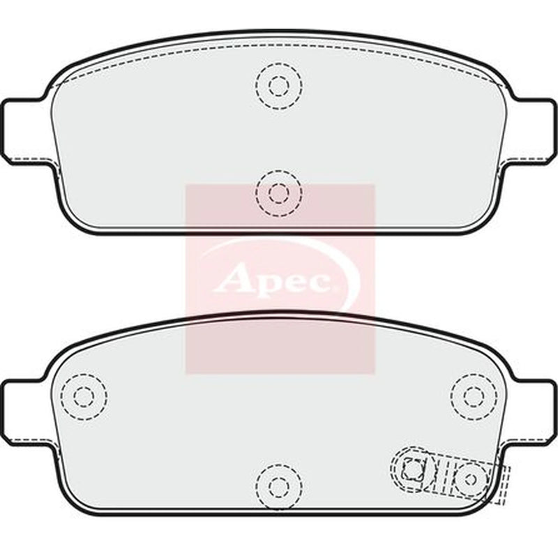 Apec Rear Brake Pad Set PAD1773