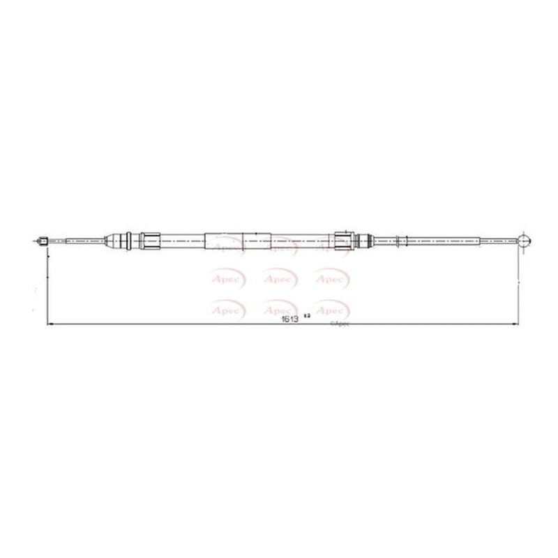 Apec Handbrake Cable Left Rear CAB1580