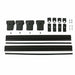 Roof Bars Rack Aluminium Black fits Fiat Doblo 2000-2010 - Omtec - Van Life Living