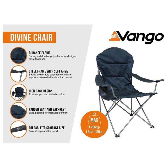 Vango Divine Chair Std Granite Grey Chair - Vango - Van Life Living