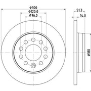 DON 2 x Solid Rear Brake Discs PCD23332-x2