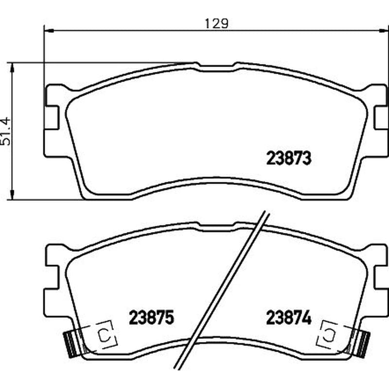 Mintex Front Brake Pad Set MDB2050